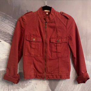 Joie • Burgundy • Denim • Raw Edge • Jacket • Size XS